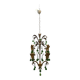 Lustre en verre de Murano Tole vert des années 1960