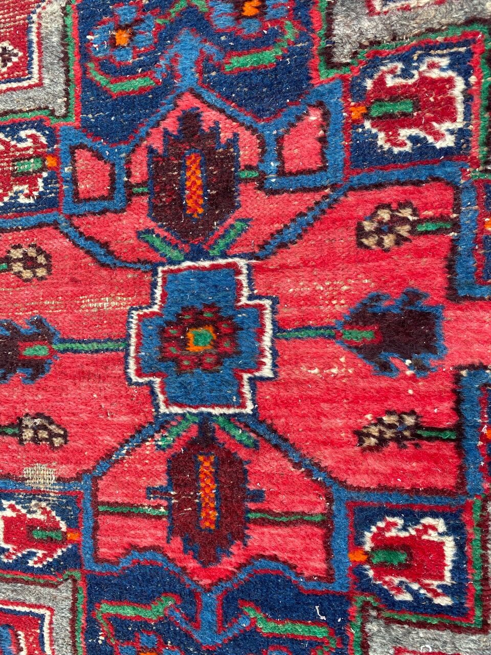 Ancient Persian carpet Hamadan handmade 108x192 cm
