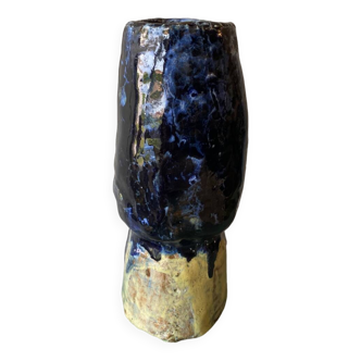 Signed terracotta vase