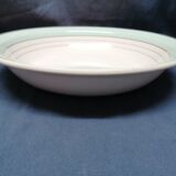 Flat Creux Lunéville Regency Ancient Porcelain water green