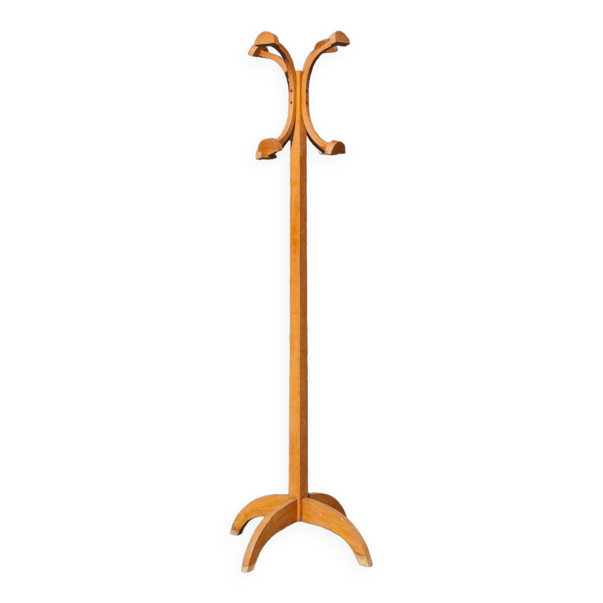 Vintage wooden coat rack, wooden coat rack, entrance hall furniture, dressing room