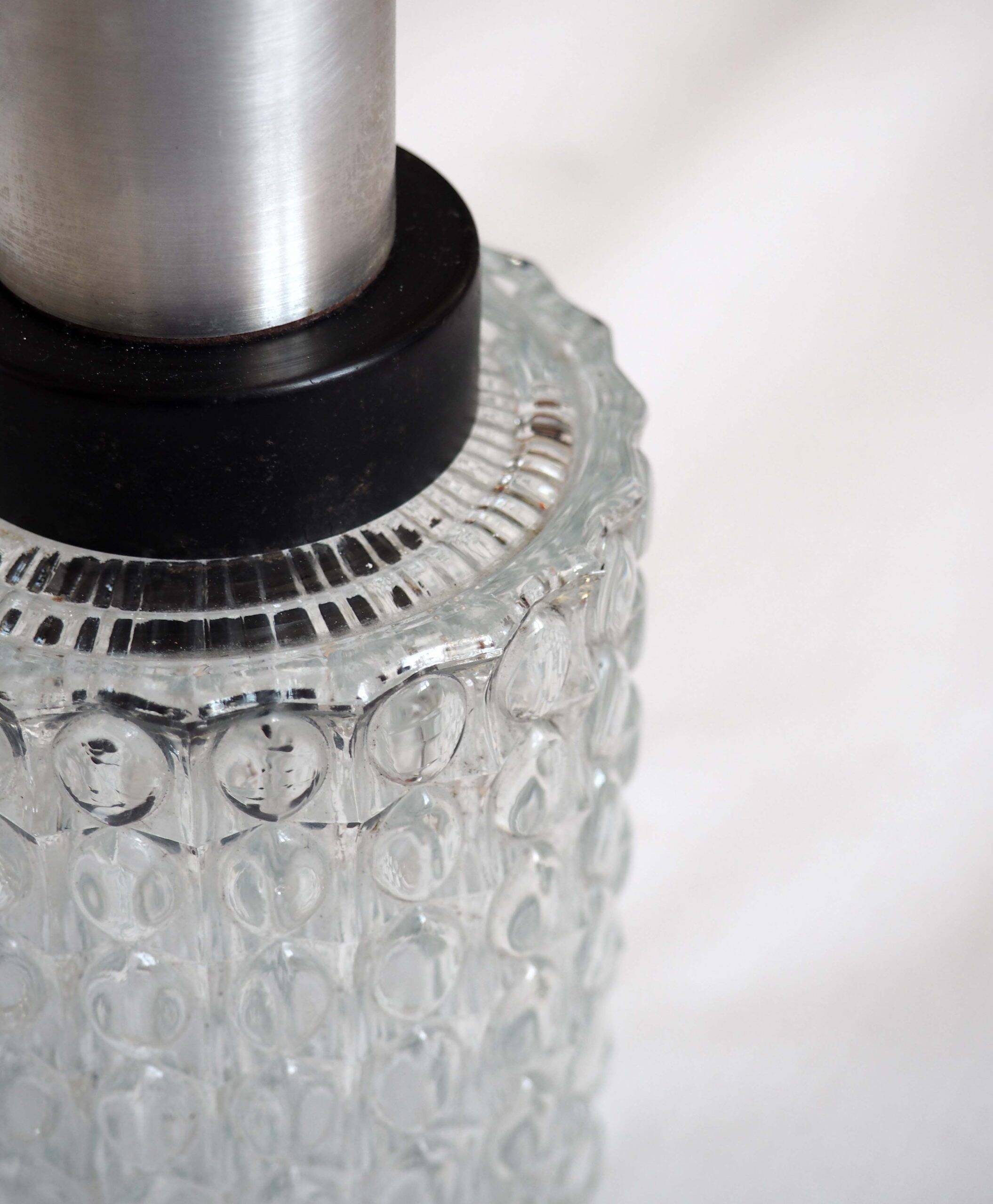 Suspension mid-century tube verre