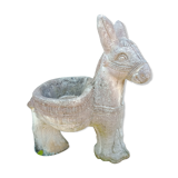 Cement donkey planter