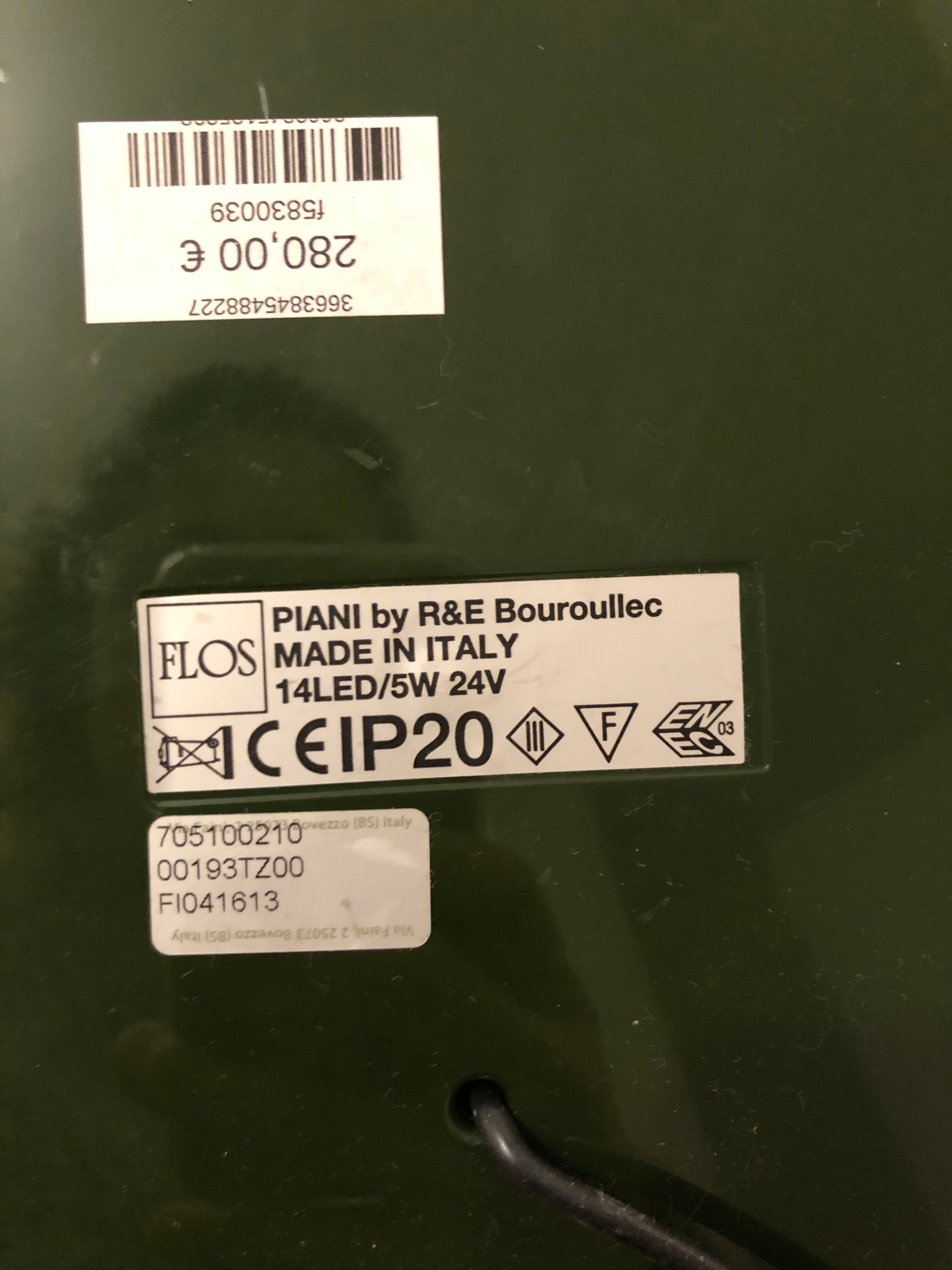 Lamp Piani Flos design R - E Bouroullec