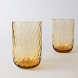 Glass honey set