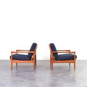 Mid-Century Oak Kolding Armchairs by Erik Wørts for IKEA, 1960s, Set of 2