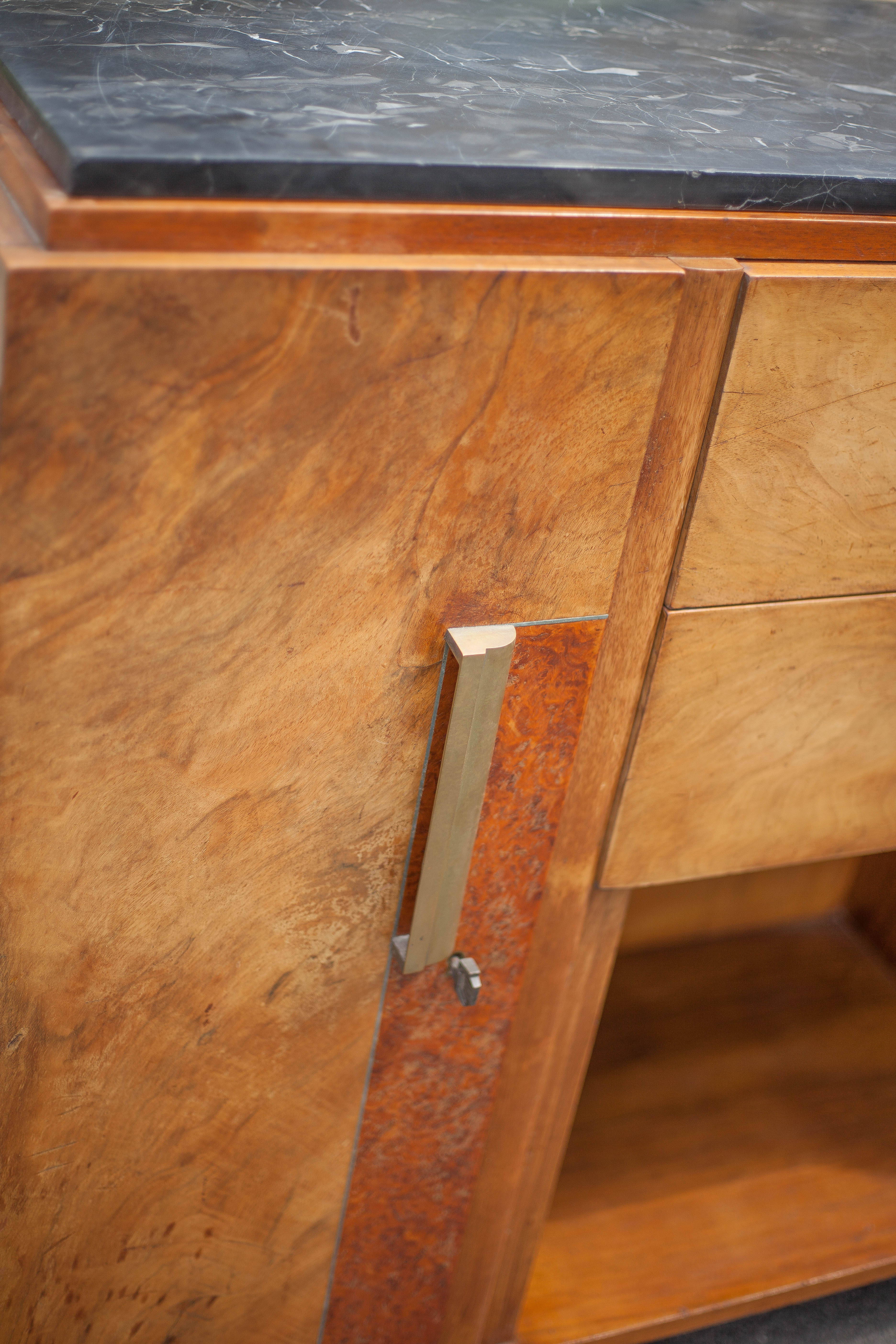 Art Deco signed sideboard, art deco