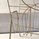 Art Deco style magazine rack in gilt metal - mid-20th century