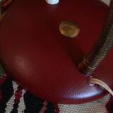 1950 burgundy desk lamp and laition
