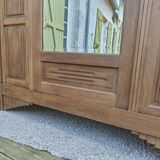 Art Deco oak wardrobe