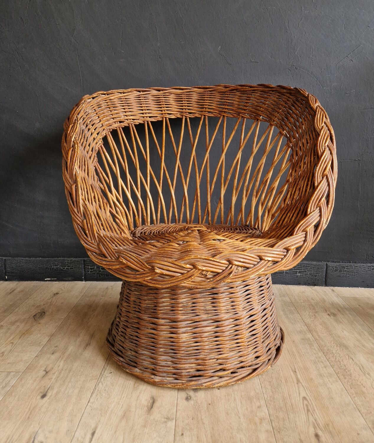 Rattan armchair
