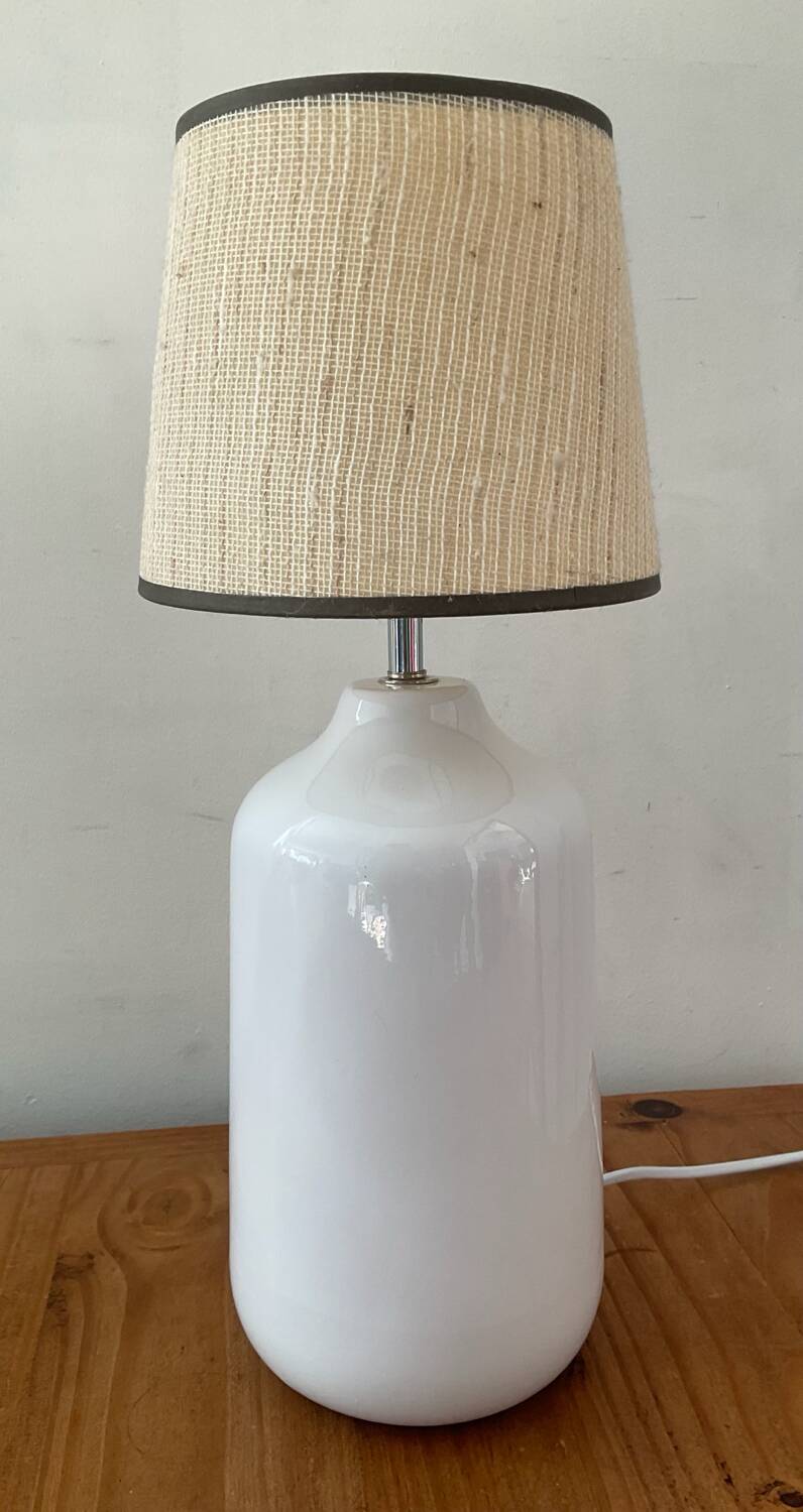 1970s glazed ceramic lamp