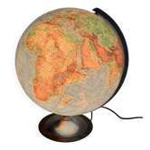 Vintage 1950 terrestrial globe glass Colomb political world map - 34