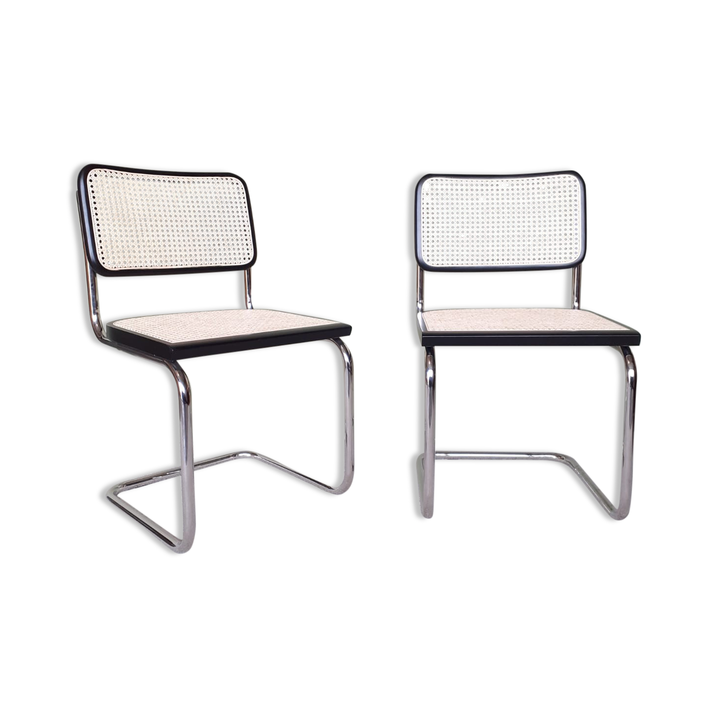 Pair of chairs b32 cesca by Marcel Breuer