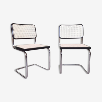 Pair of chairs b32 cesca by Marcel Breuer