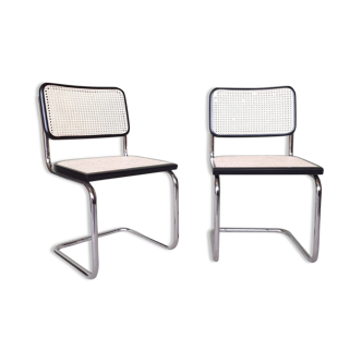 Pair of chairs b32 cesca by Marcel Breuer