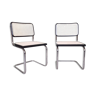 Pair of chairs b32 cesca by Marcel Breuer