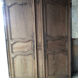 Louis XIV period wardrobe in solid oak