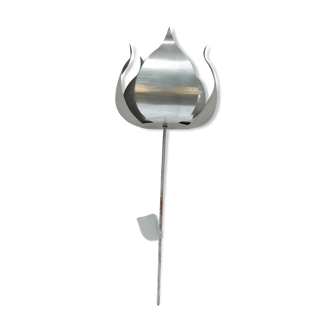 Wall lamp in stainless steel grande fleur 1970