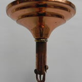 Vintage hanging lamp with glass shade
