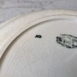 Hollow dish / salad bowl badonviller with geometric patterns 30s