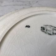 Hollow dish / salad bowl badonviller with geometric patterns 30s