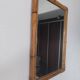 Pair of vintage bamboo and rattan mirrors