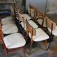 Lot of 9 retaped vintage chairs