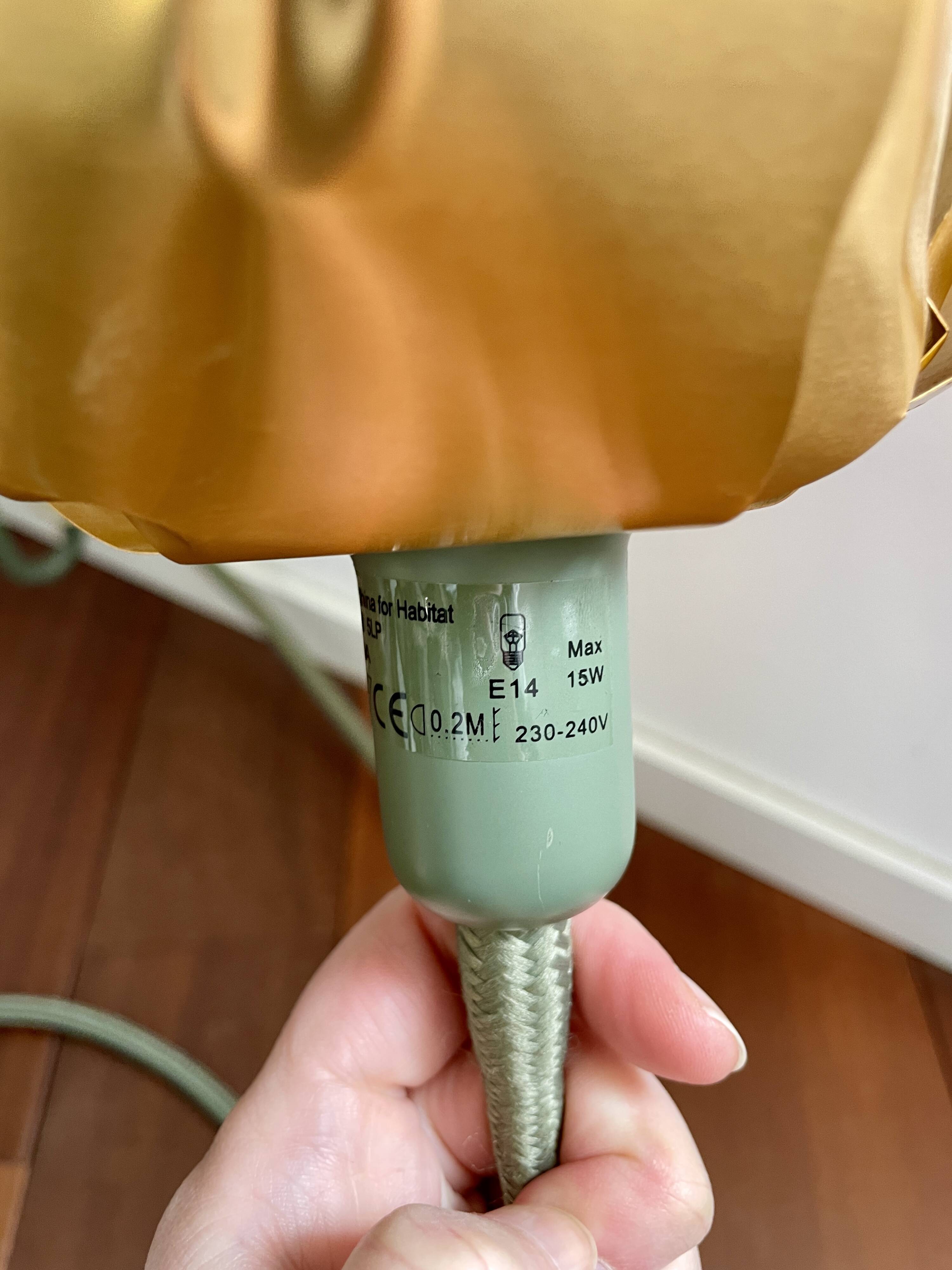 Lampe Fleur VIP Helena Christensen Habitat Vintage 2004