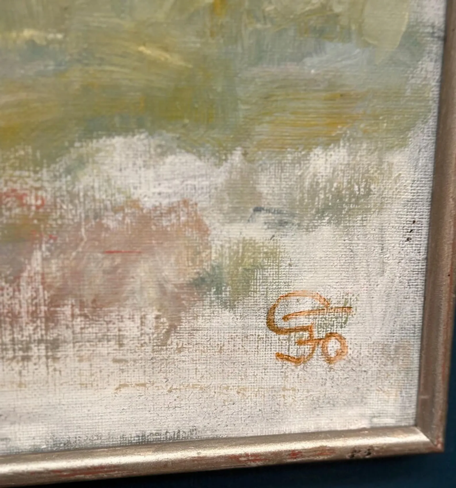 Large Original Swedish Oil on Canvas – "Early Morning" by Gunnel Forssell – Signed – Vintage and Framed – 83 × 50 cm (32.7" × 19.7")