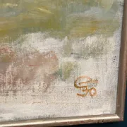 Large Original Swedish Oil on Canvas – "Early Morning" by Gunnel Forssell – Signed – Vintage and Framed – 83 × 50 cm (32.7" × 19.7")