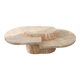 Table basse en placage de travertin de Maitland_Smith 1970