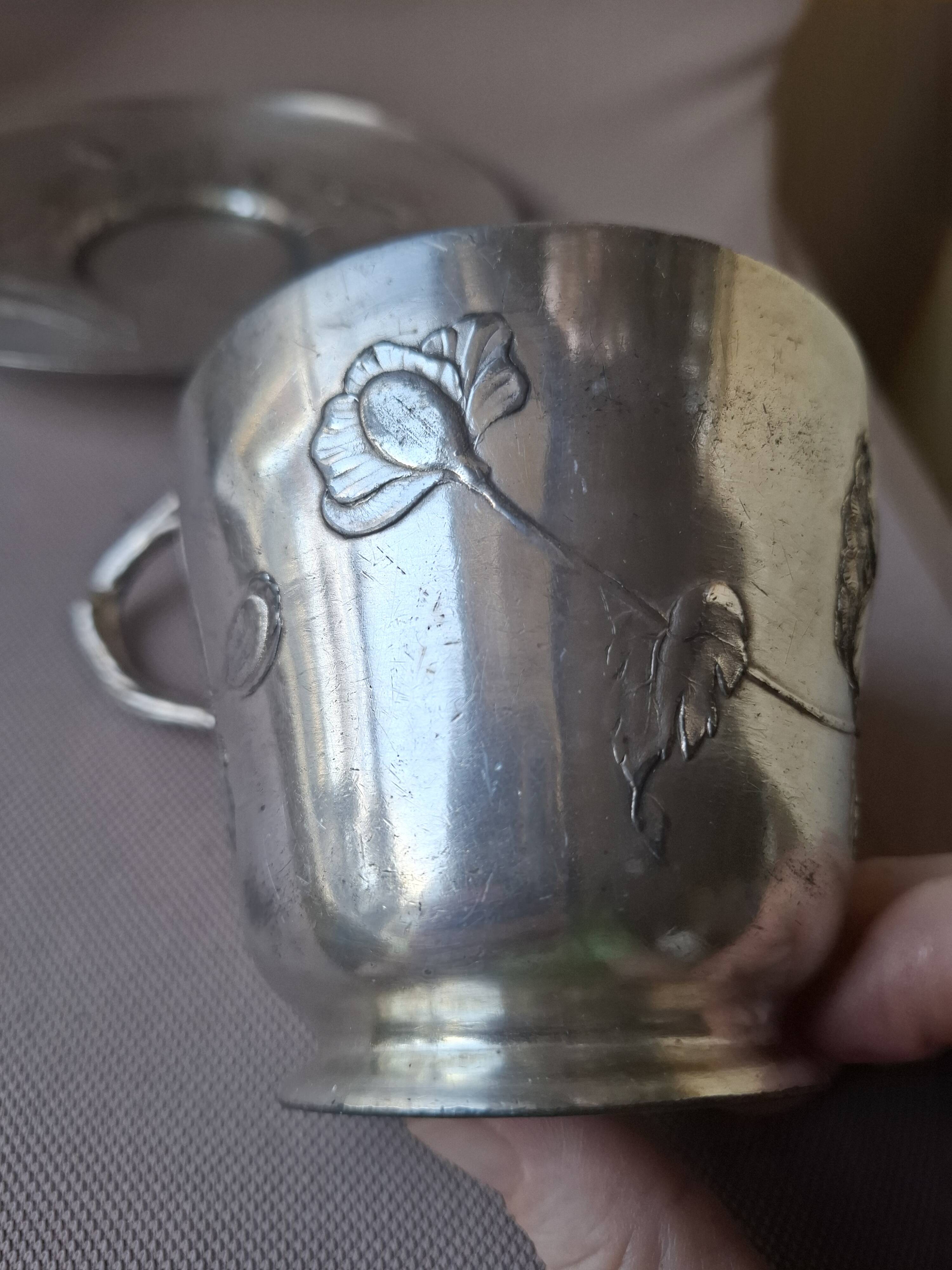 Gallia/Christofle silver-plated mug