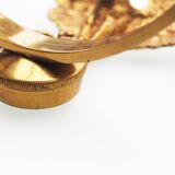 Pair of Antique 1950's Solid brass Empire Style 'Eagle' wall sconces