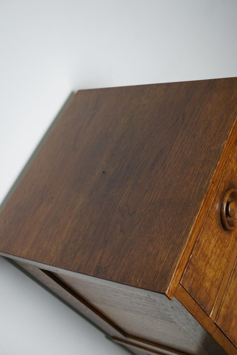 English oak apothecary cabinet 1930s