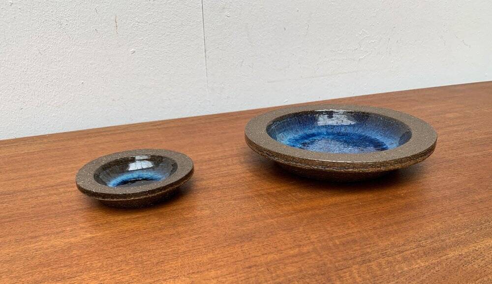 Vintage ceramic bowls from the Danish studio Michael Andersen, Bornholm, 1960s, set of 2.