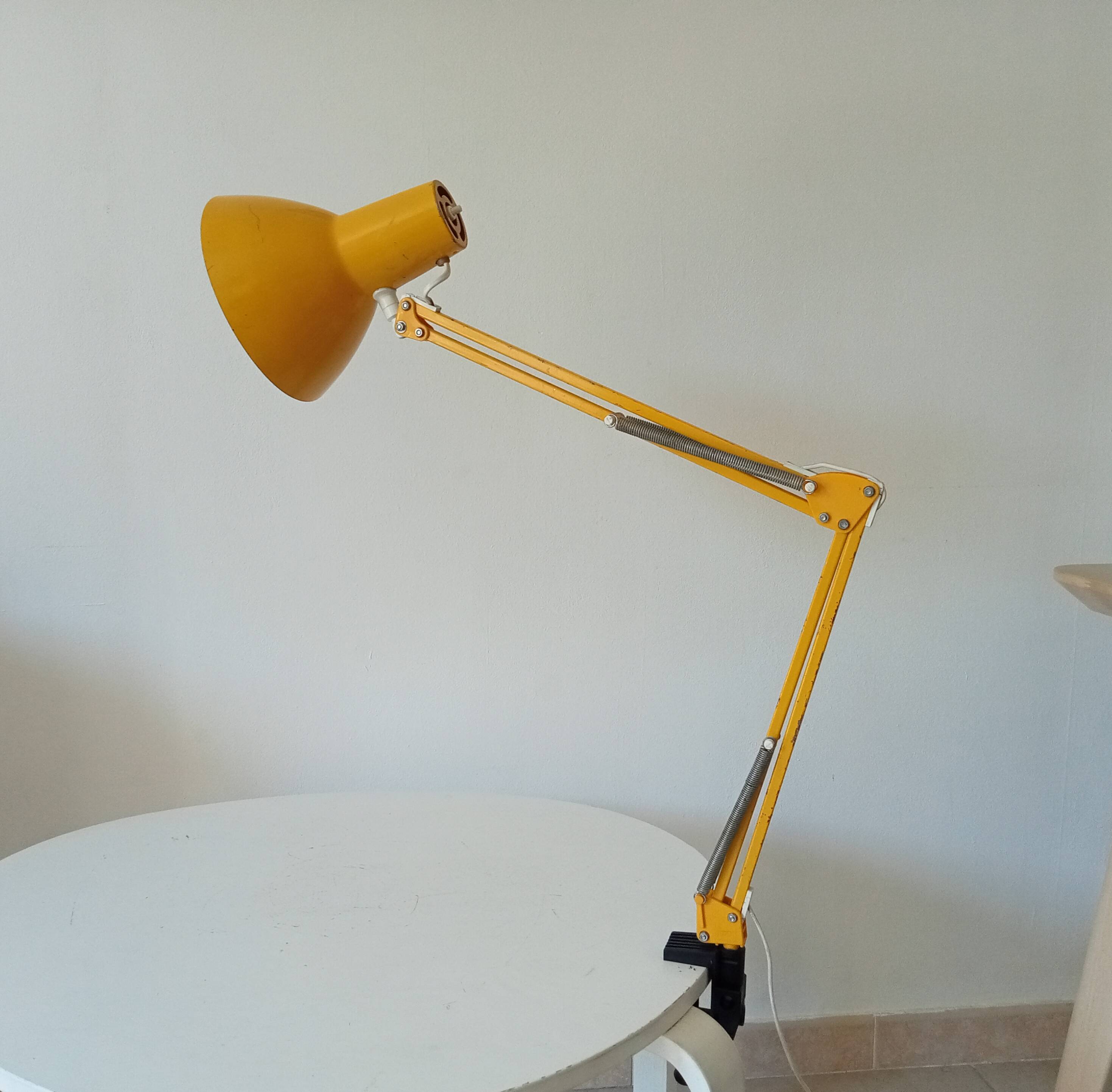 Vintage architect's lamp HCF Denmark 1970s