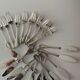 Silver metal cutlery set of 112