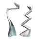 Matthew Hilton Zig Zag & Swan aluminium candle holders