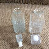 Set of whisky decanters