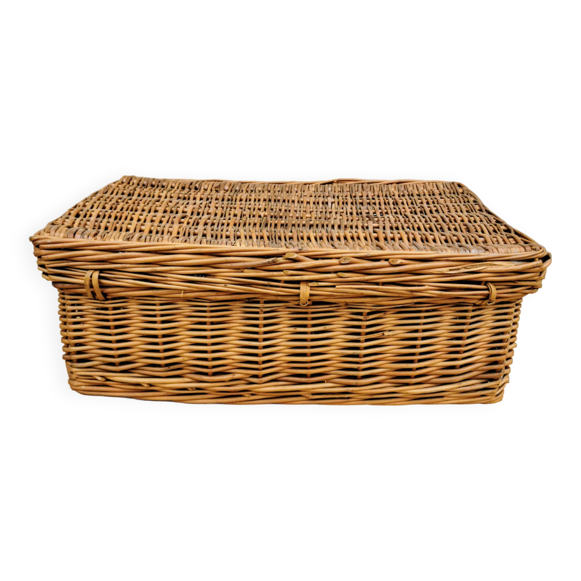 Wicker suitcase