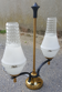 Lampe à poser, double feux, années 50