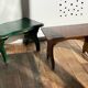 2 vintage wooden bar stools