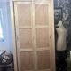 Meuble de métier, armoire en bois