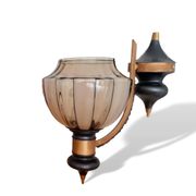 Art Deco metal glass wall sconce lamp