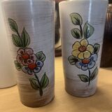 2 Sixties Vallauris orangeade glasses