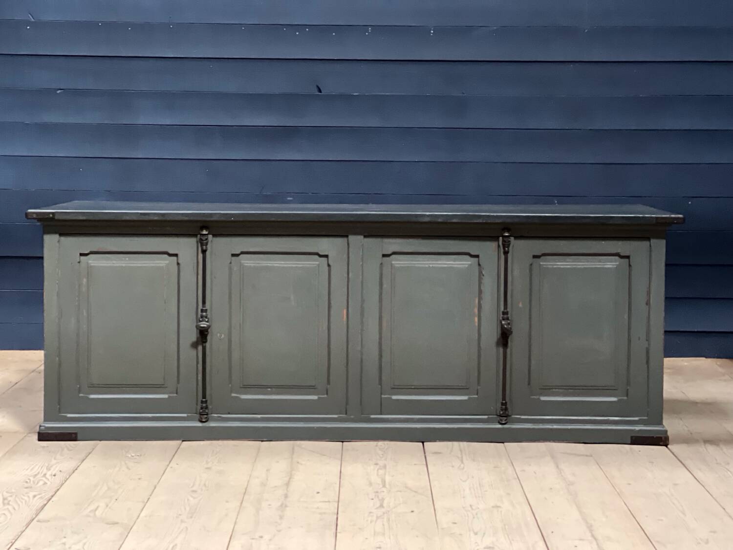 Antique painted wooden counter