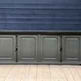 Antique painted wooden counter