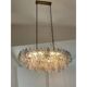 Contemporary Multicolored Oval “Poliedri” Murano Glass Burnish Chandelier i