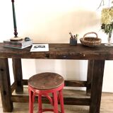 Old solid oak workbench